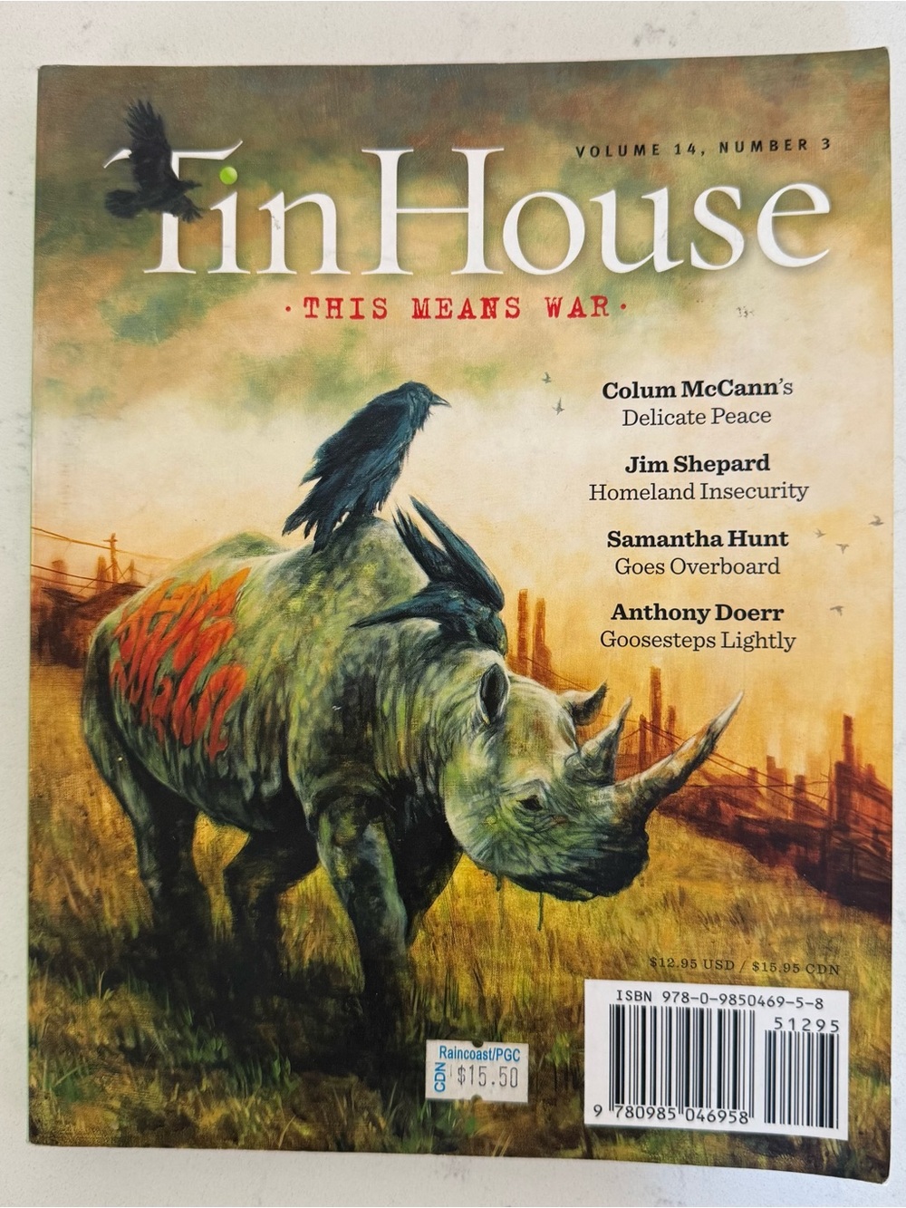 Tin House Magazine Issue 55 This Means War Spring 2013 Rare